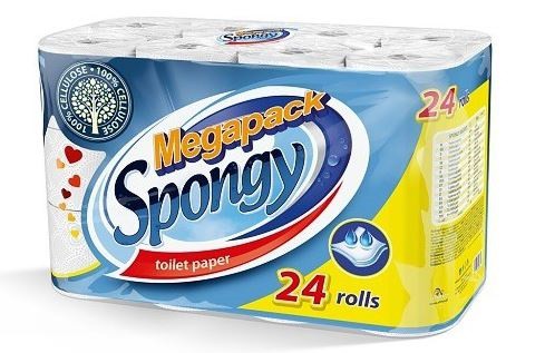 TP Spongy 2vr. 100% celuloza | Papírové a hygienické výrobky - Toaletní papíry